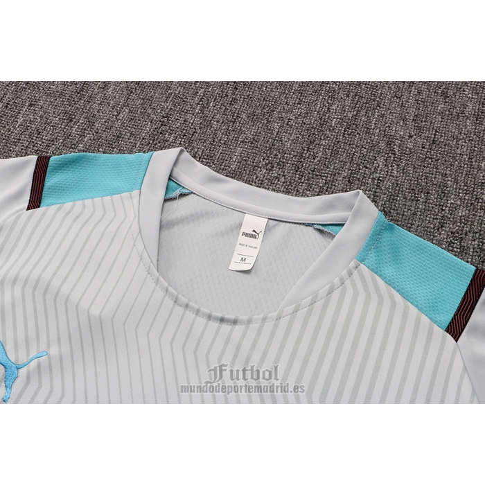 Chandal del Manchester City Manga Corta 2021-2022 Gris